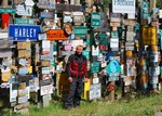 06 Post sign forest,Carcross.JPG